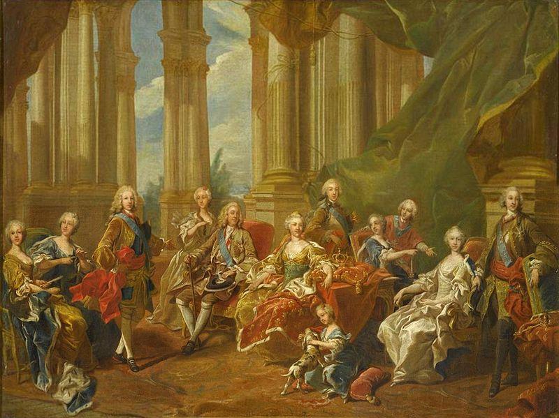 Louis Michel van Loo The family of Philip V in oil painting picture